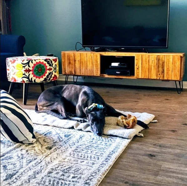 Handcrafted Wood TV Stand with Soft-Close Doors