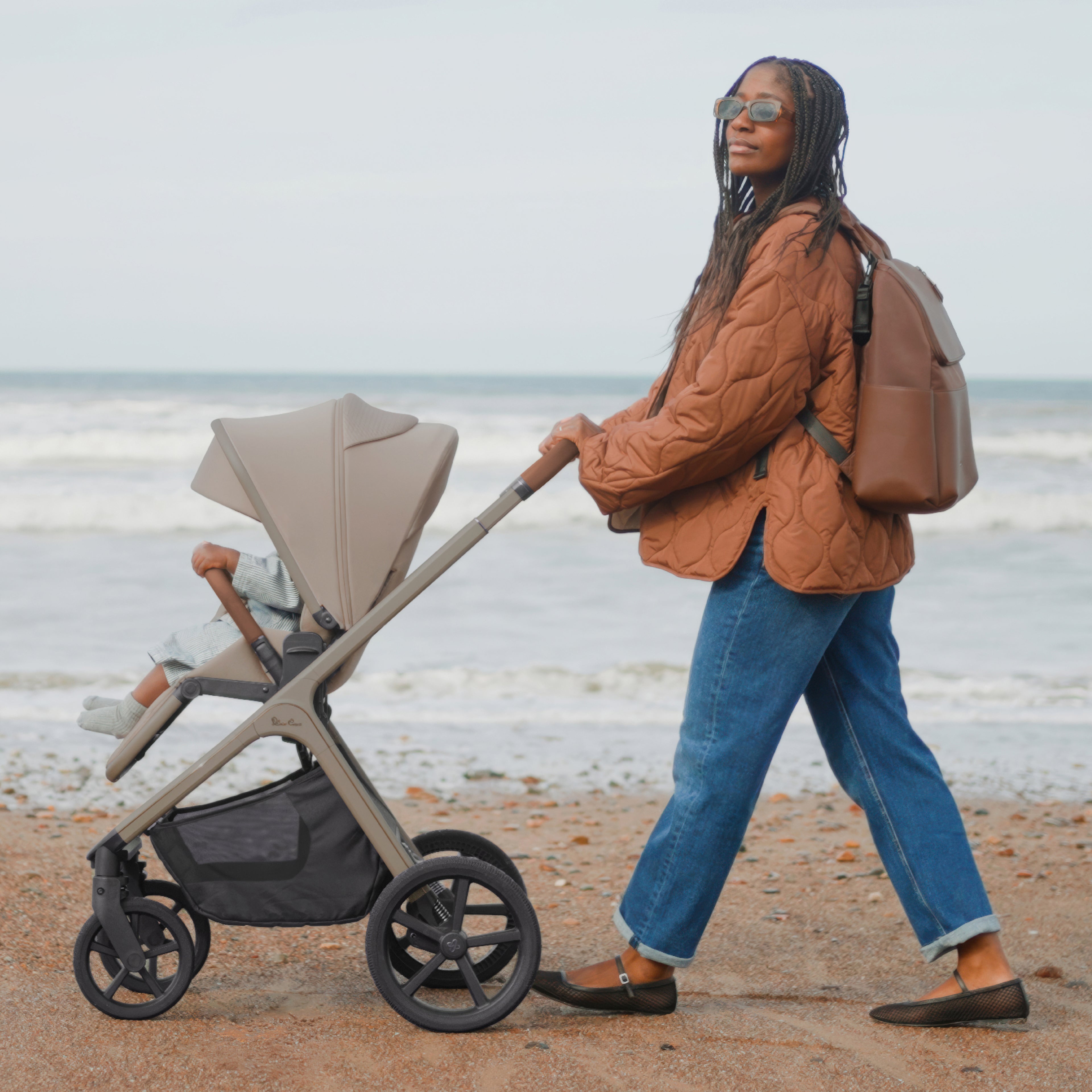 Cove 2 Champagne Travel System Accessory Bundle (8 piece)