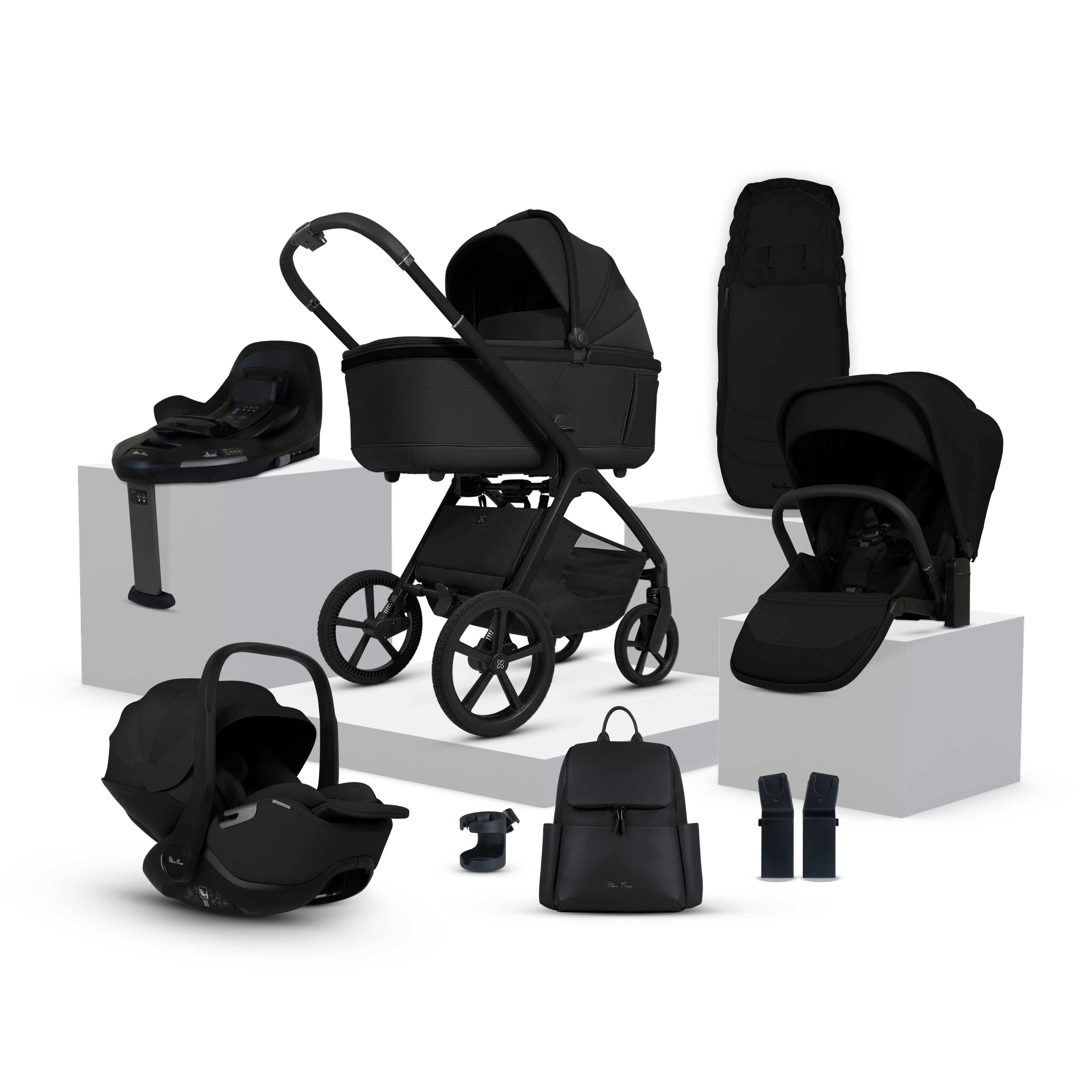 Cove Onyx Travel System Ultimate 360 Infant Carrier Bundle (10 piece)