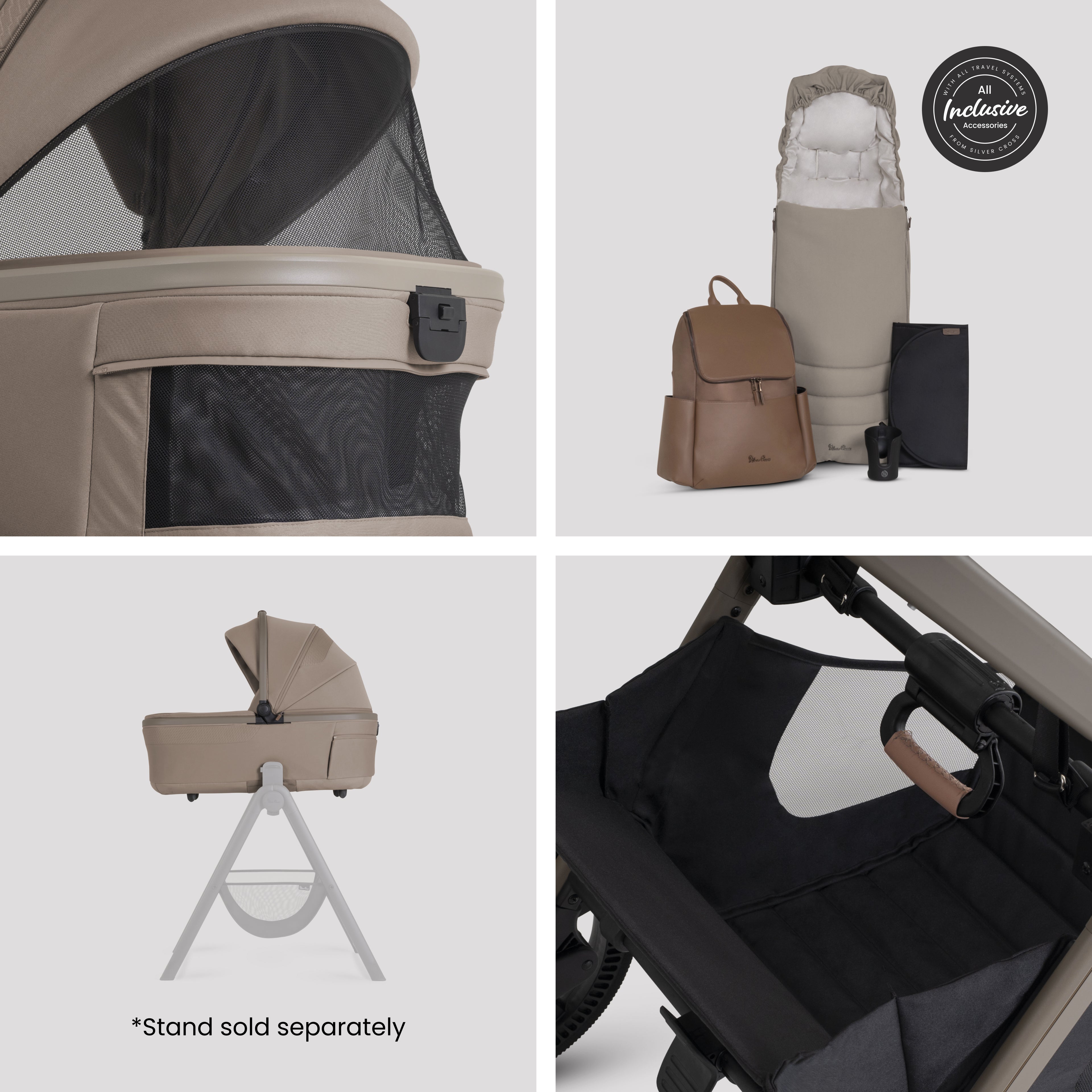Cove 2 Champagne Travel System Ultimate 360 Family Car Seat Bundle (11 piece)