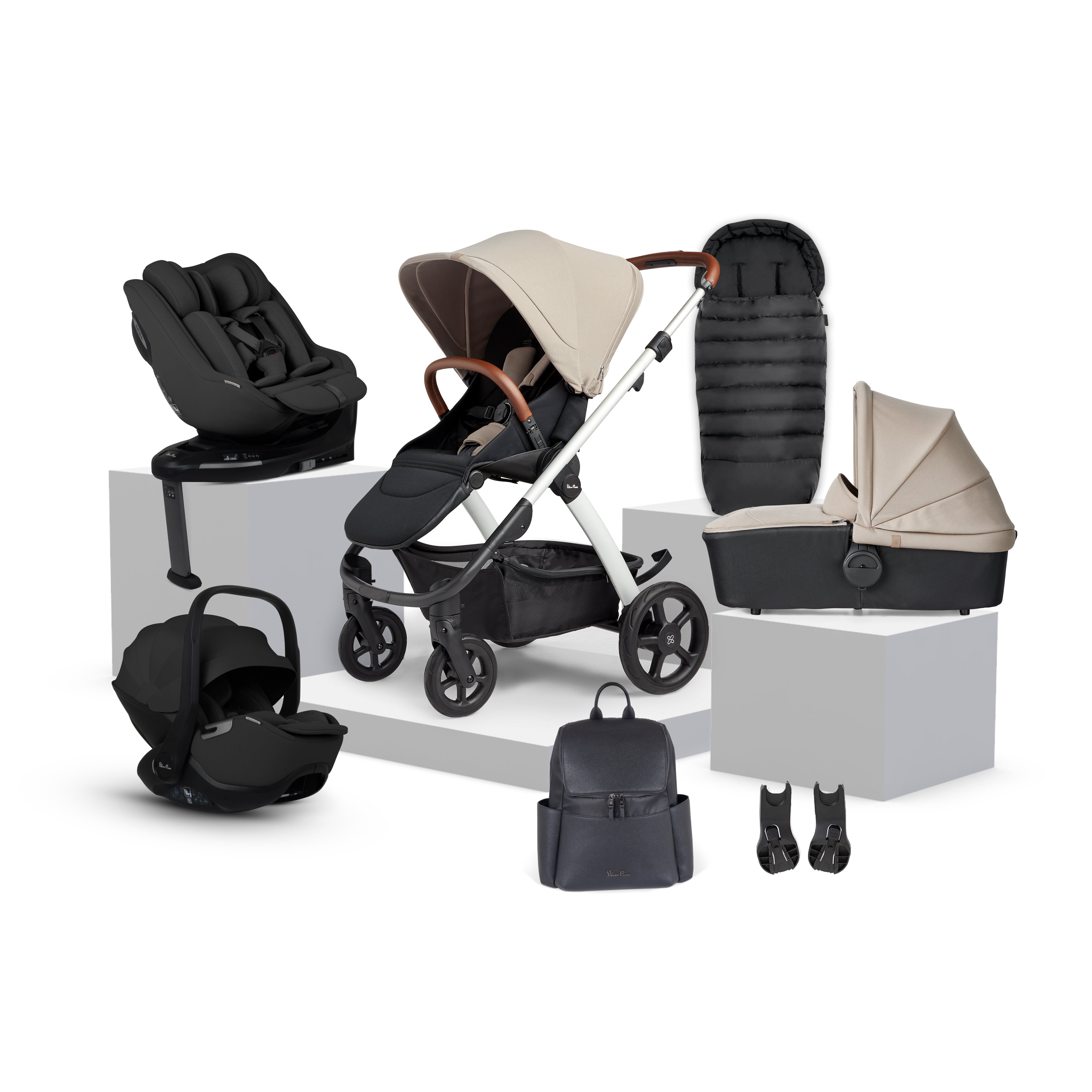 Tide Stone Travel System Ultimate 360 Family Car Seat Bundle (10 piece)