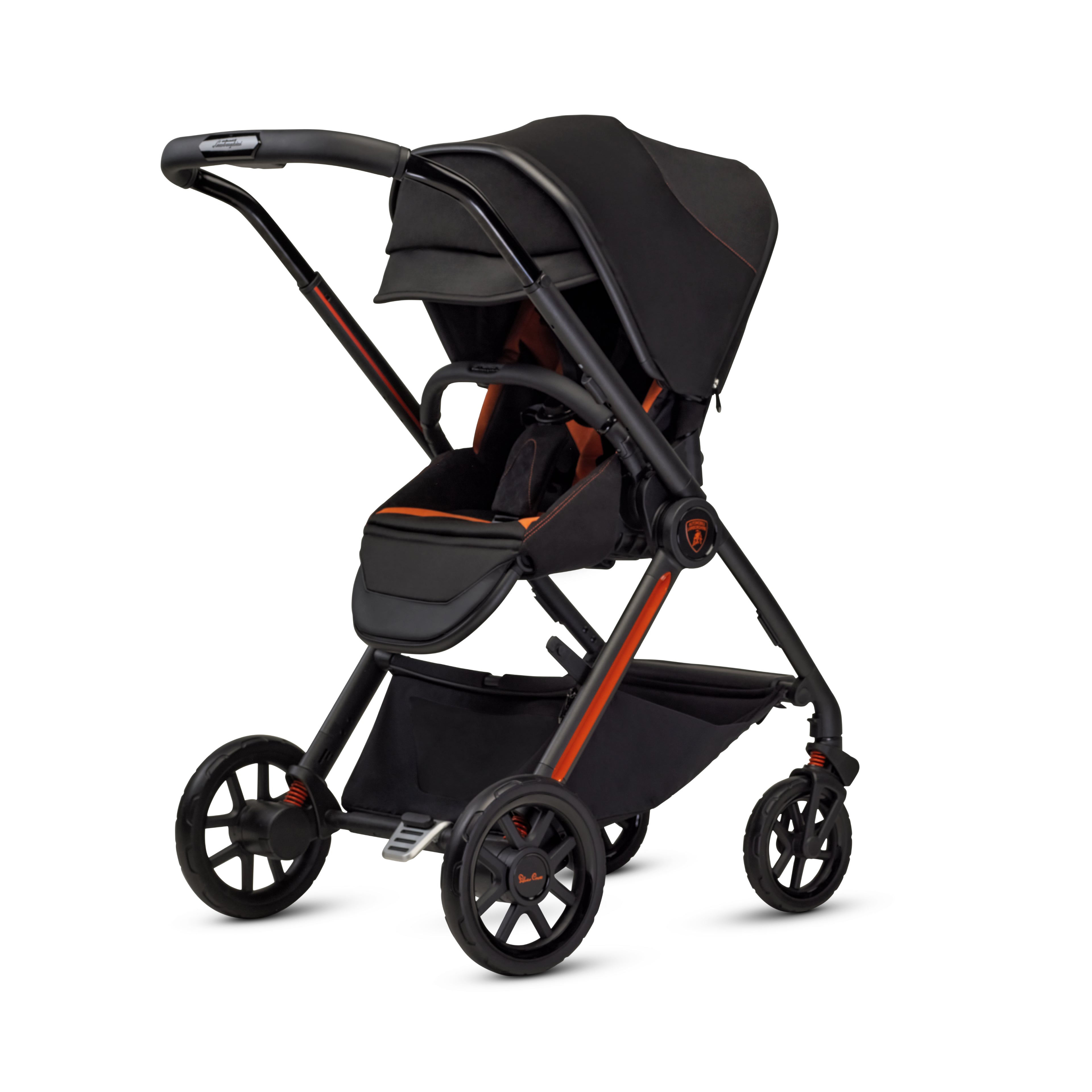 Silver Cross x Automobili Lamborghini Reef AL Arancio Travel System Ultimate 360 Infant Carrier Bundle (11 piece)