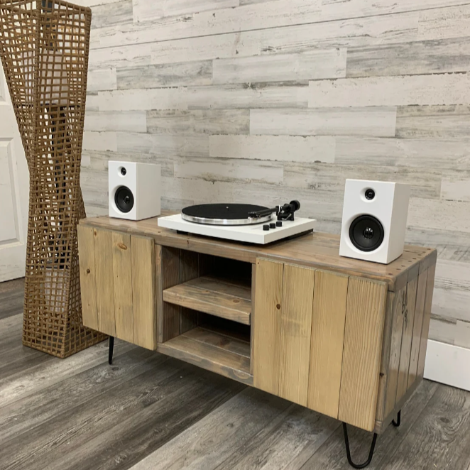 3x2 Solid Wood Vinyl Record Cabinet