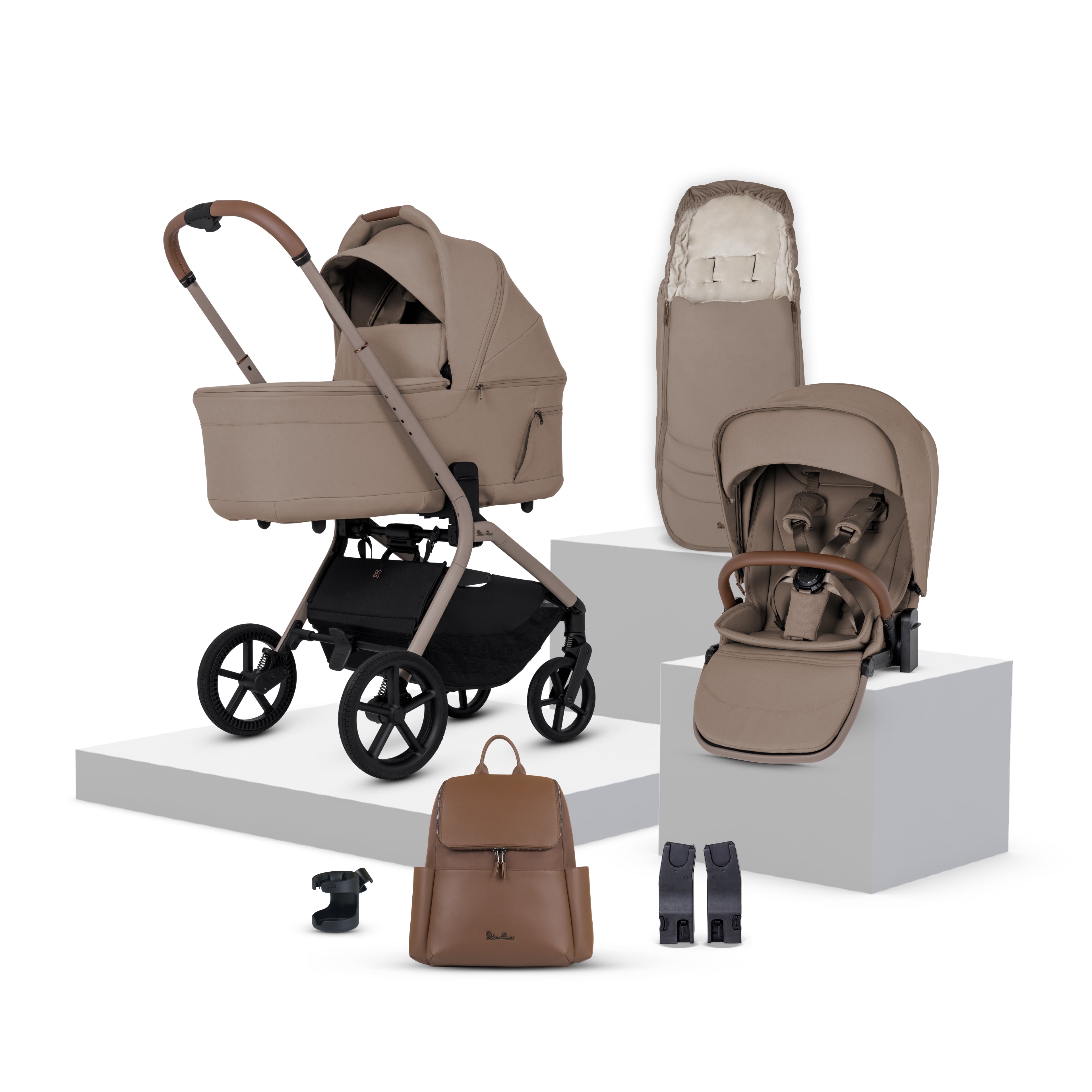 Breez Champagne Travel System Accessory Bundle (10 Piece)