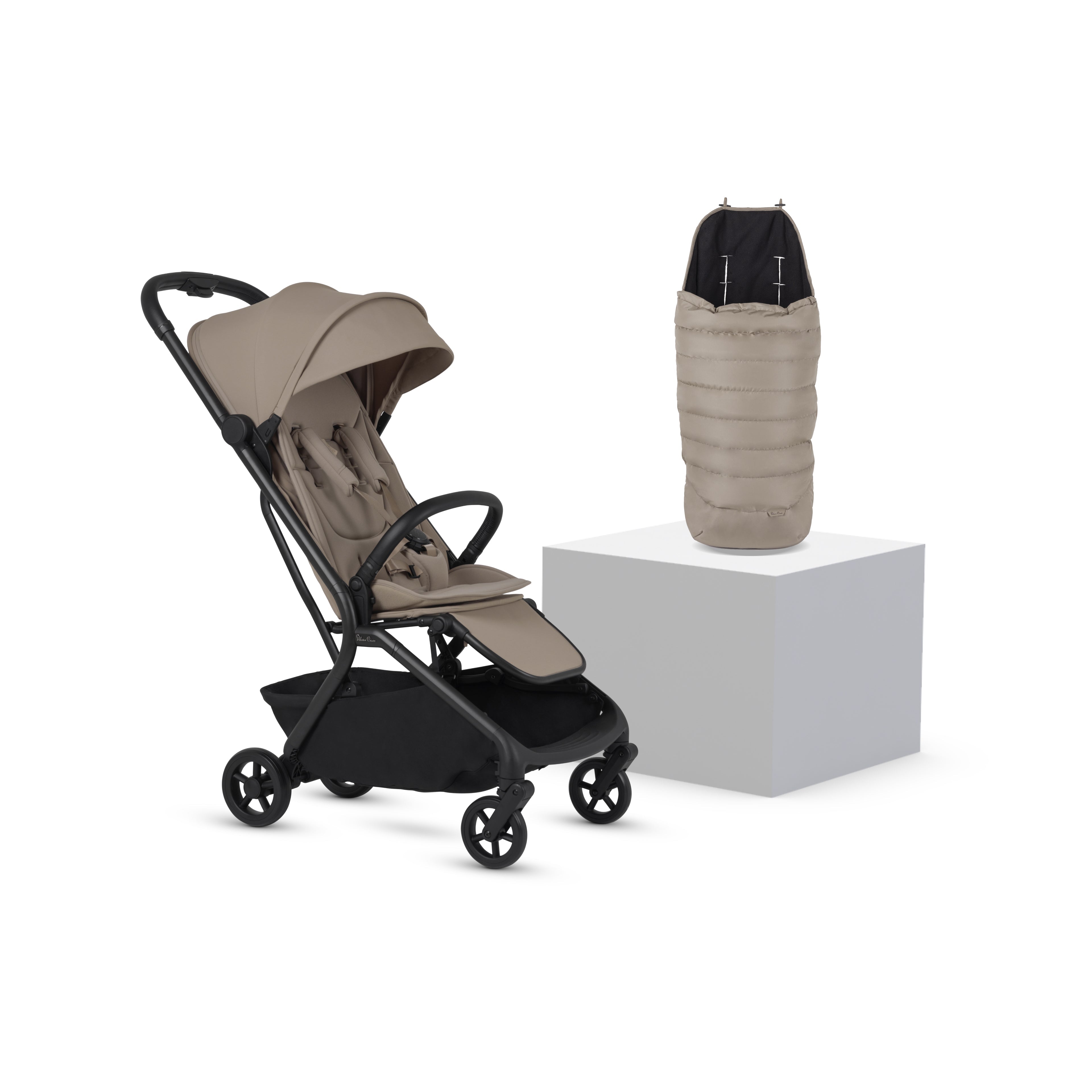 Nia Champagne Compact Travel Stroller