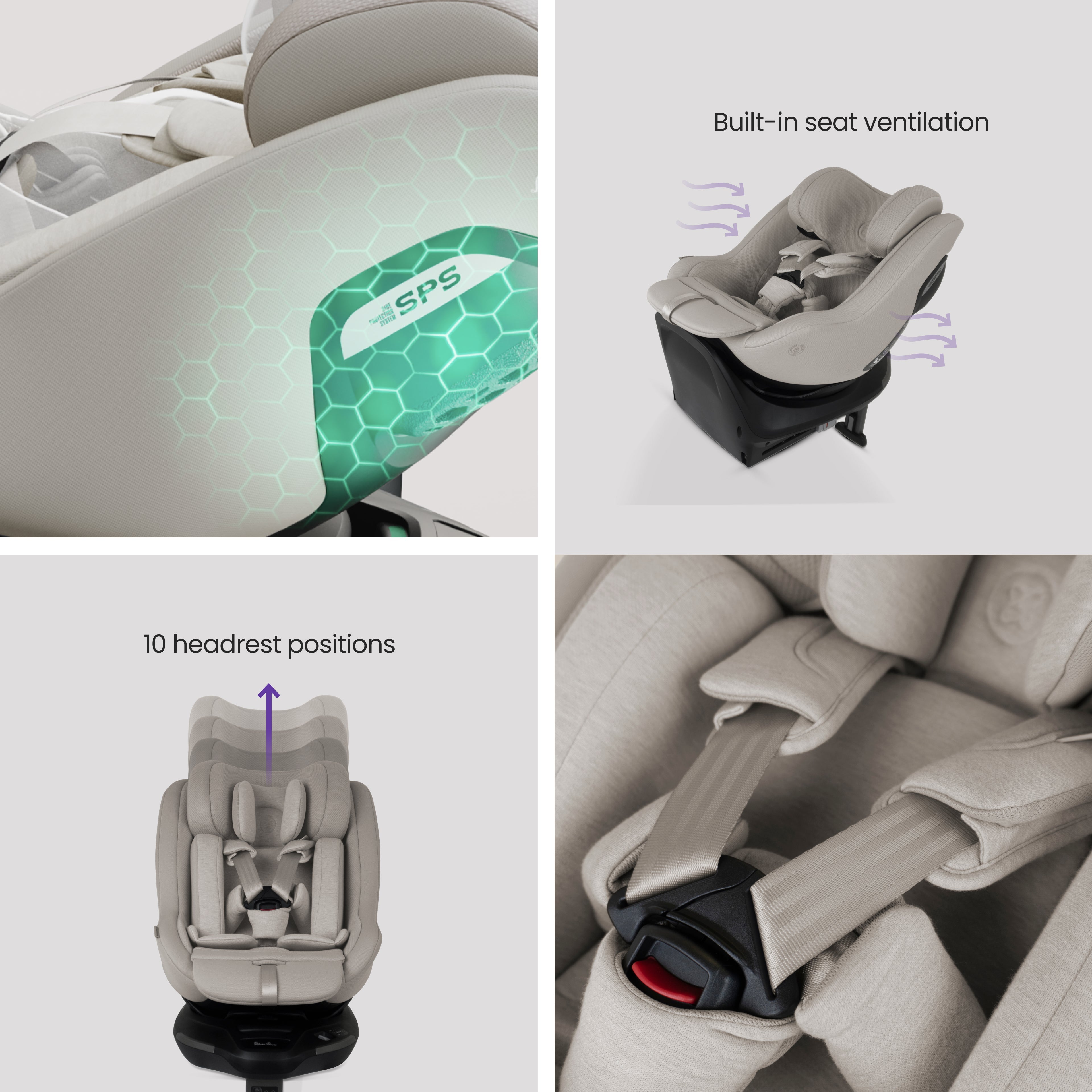 Plus 360 Family Car Seat Bundle Natural Taupe