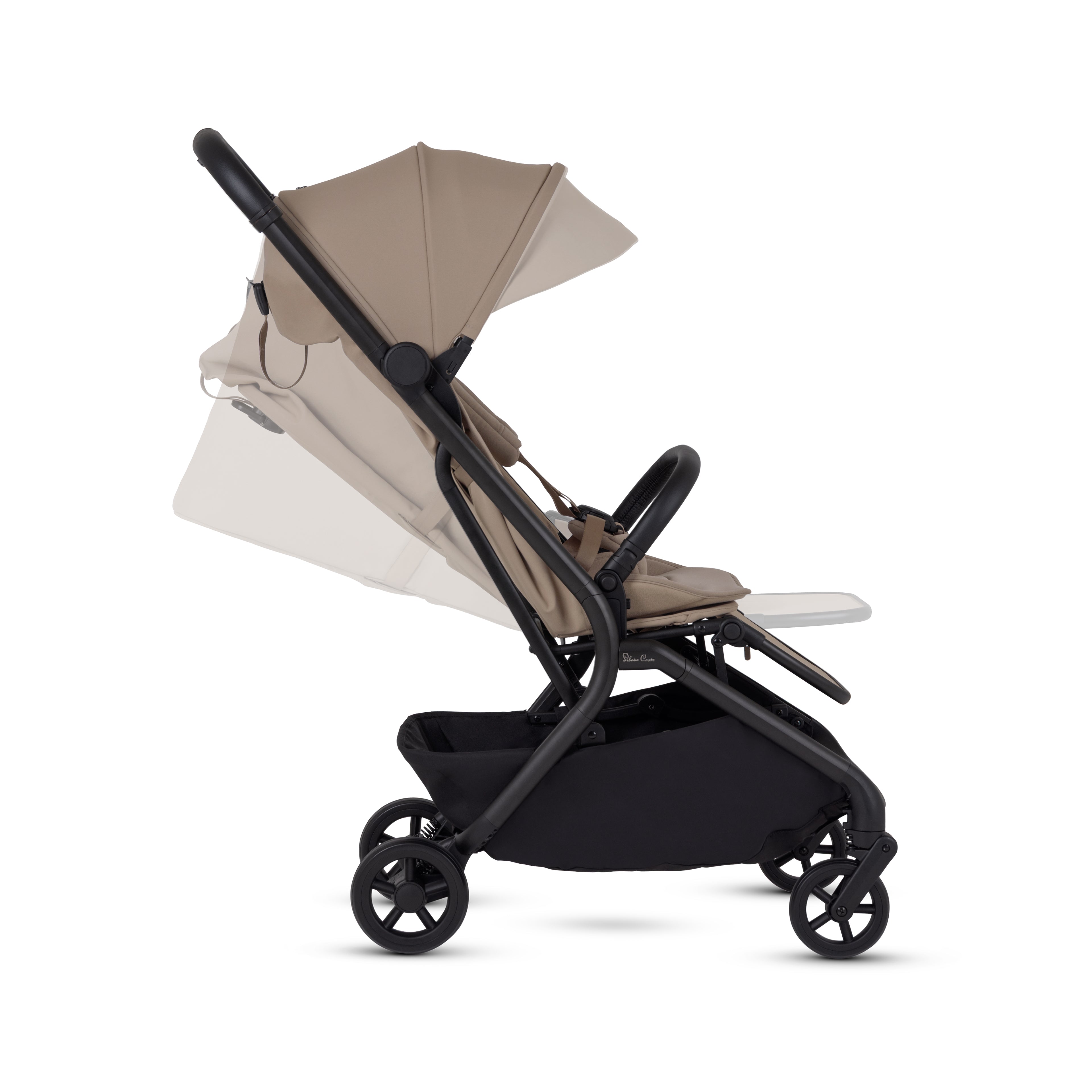 Nia Champagne Compact Travel Stroller with Carrycot (6 Piece)