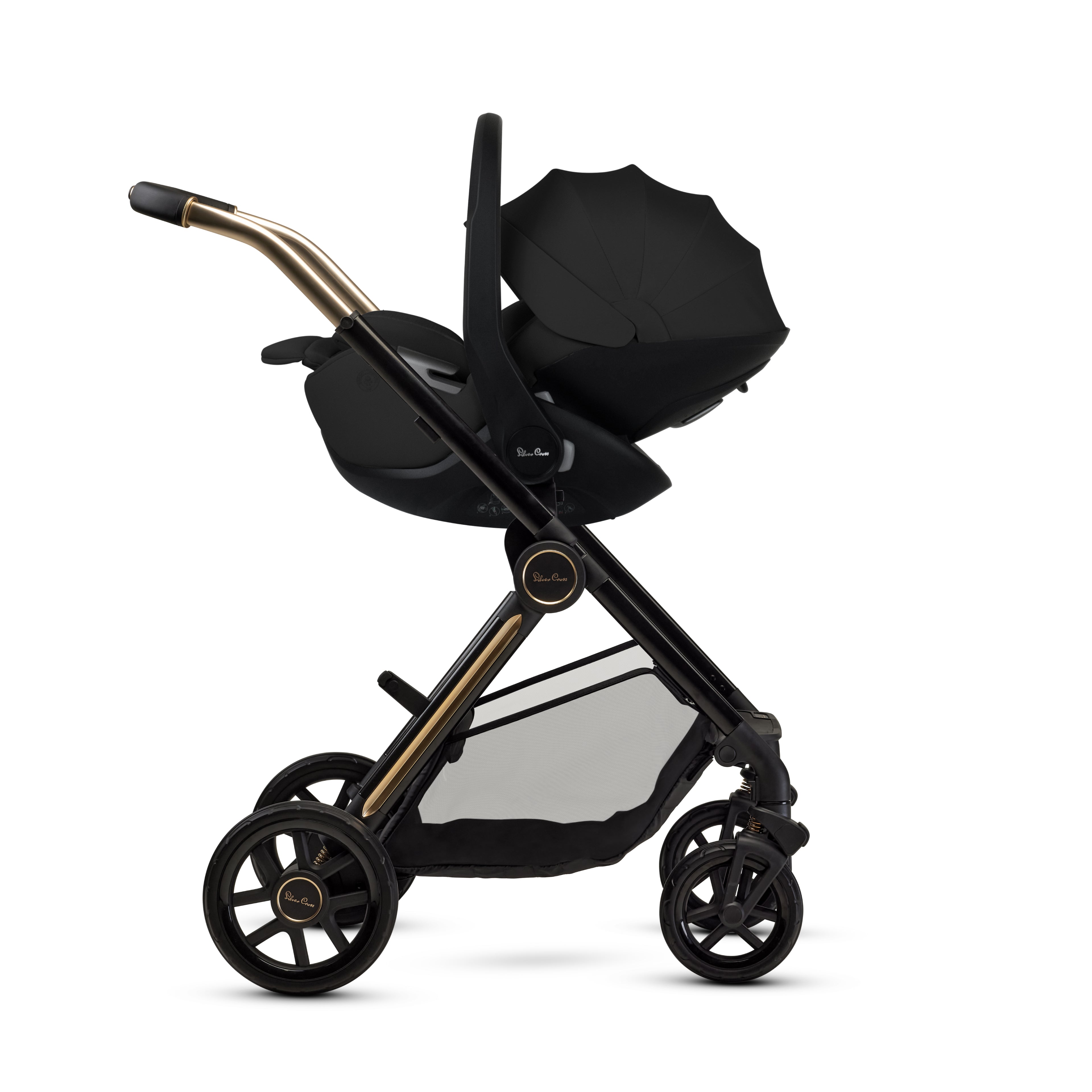 Reef 2 SPECIAL EDITION Espresso Travel System Ultimate 360 Iconic Black Infant Carrier Bundle (11 piece)