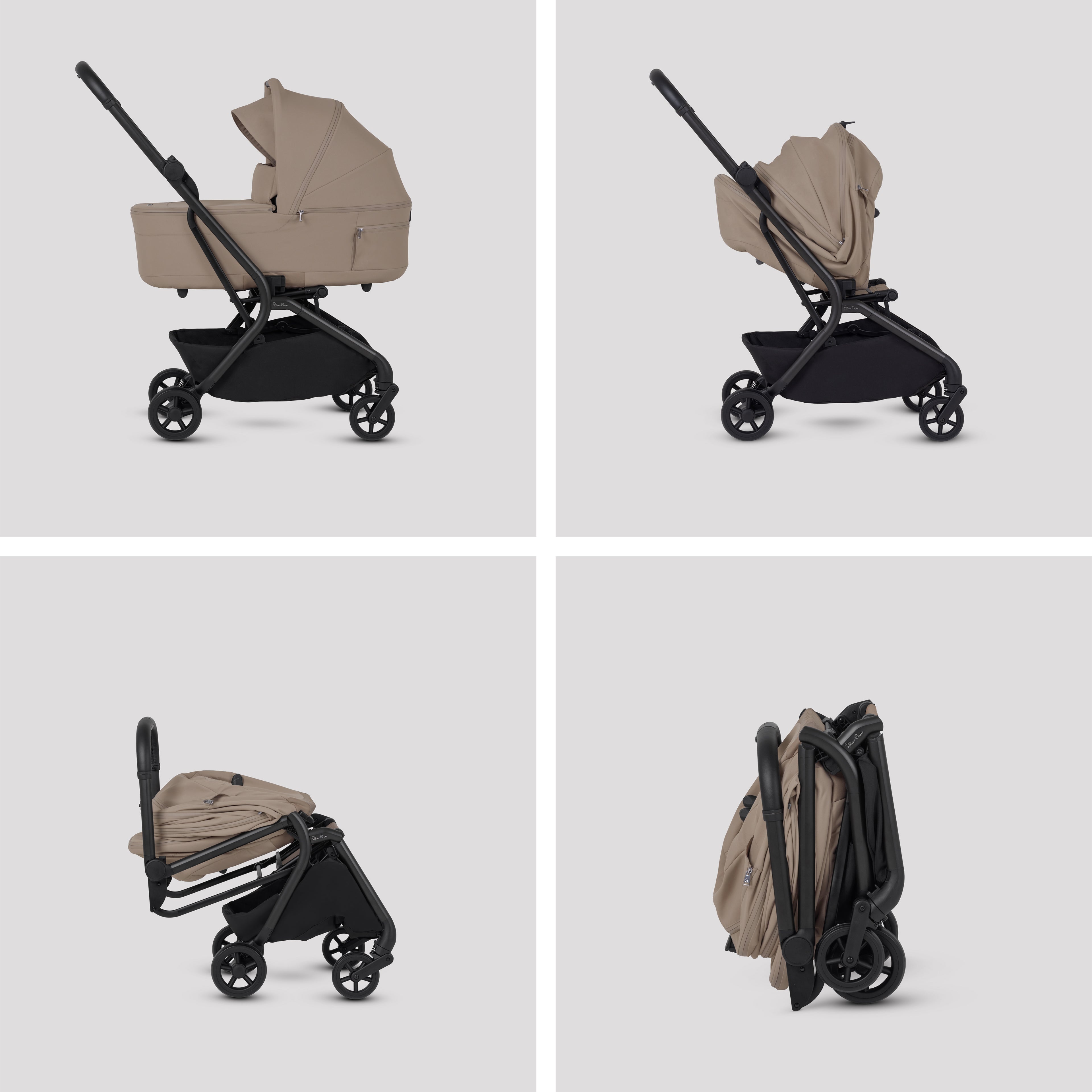 Nia Champagne Compact Travel System Iconic Black (8 Piece)