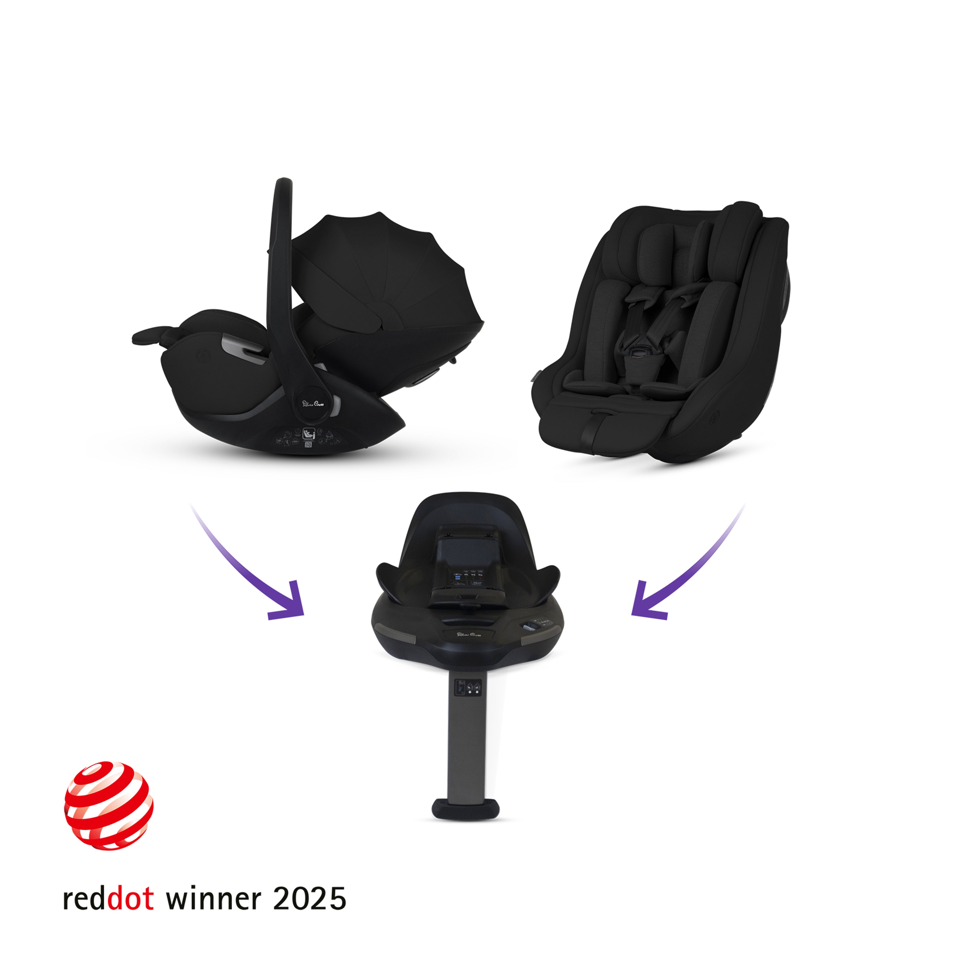 Silver Cross x Automobili Lamborghini Reef AL Arancio Travel System Ultimate 360 Family Car Seat Bundle (12 piece)