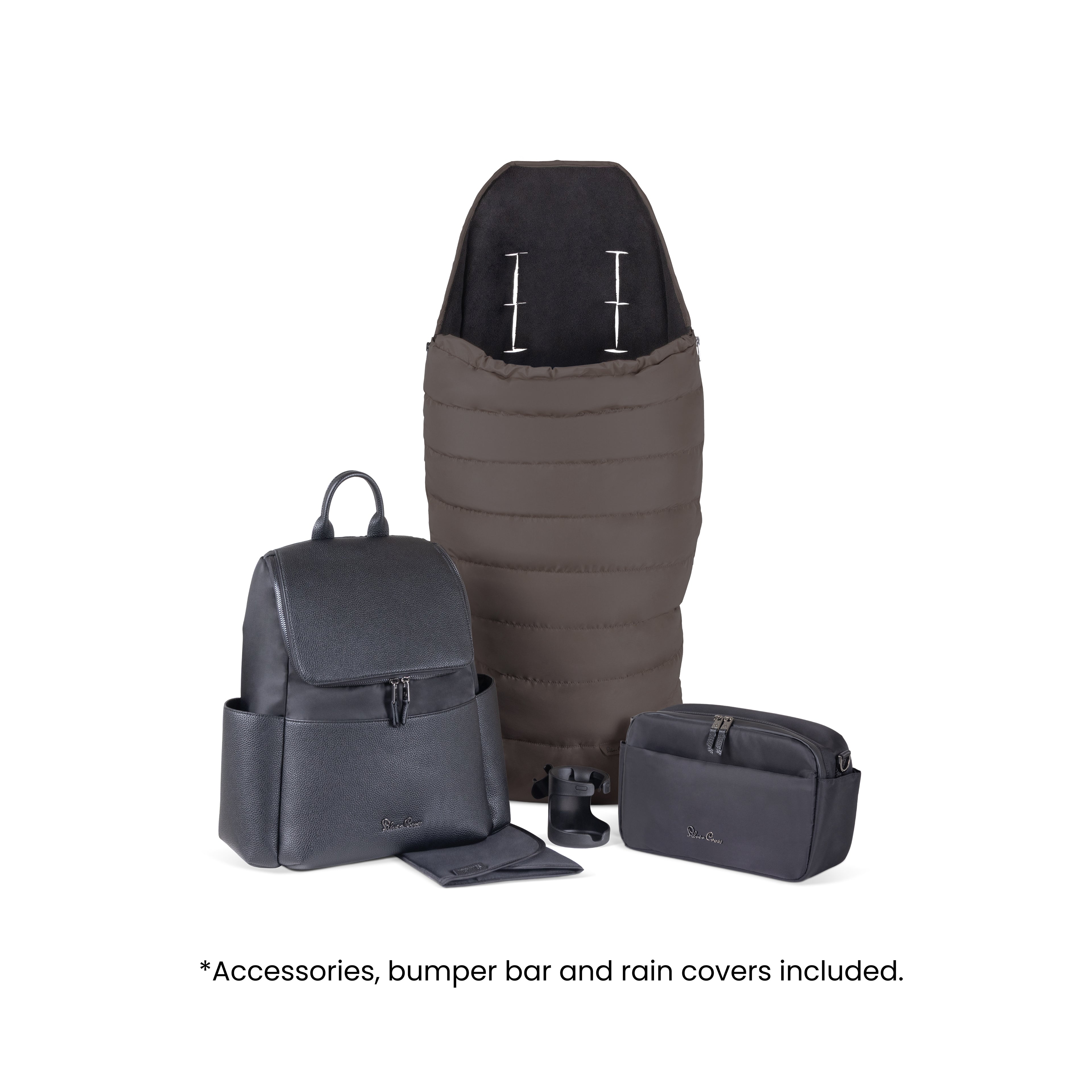 Nia Chocolate Compact Travel System with Accessory Pack Natural Taupe (12 Piece)
