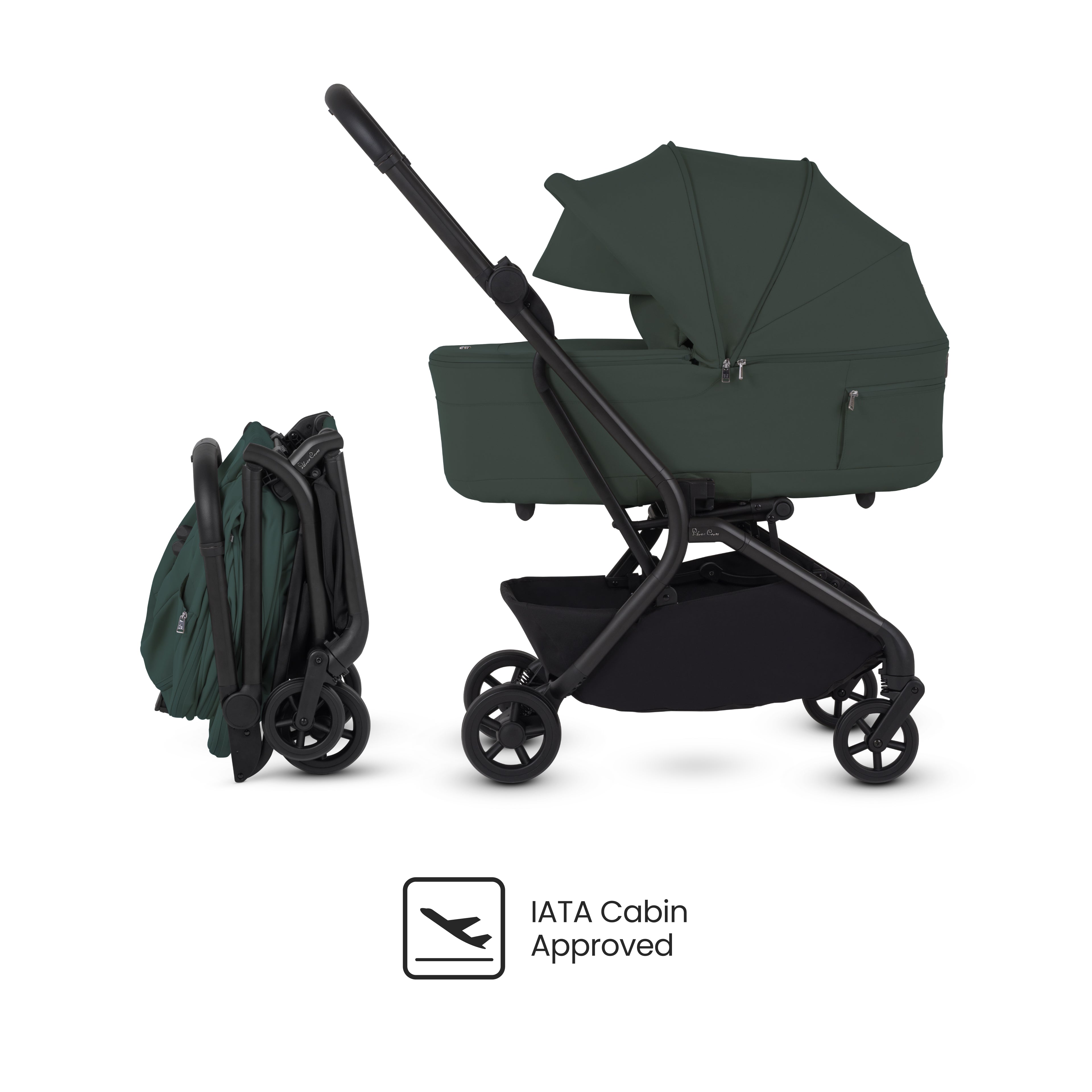Nia Conifer Compact Travel Stroller with Carrycot (6 Piece)