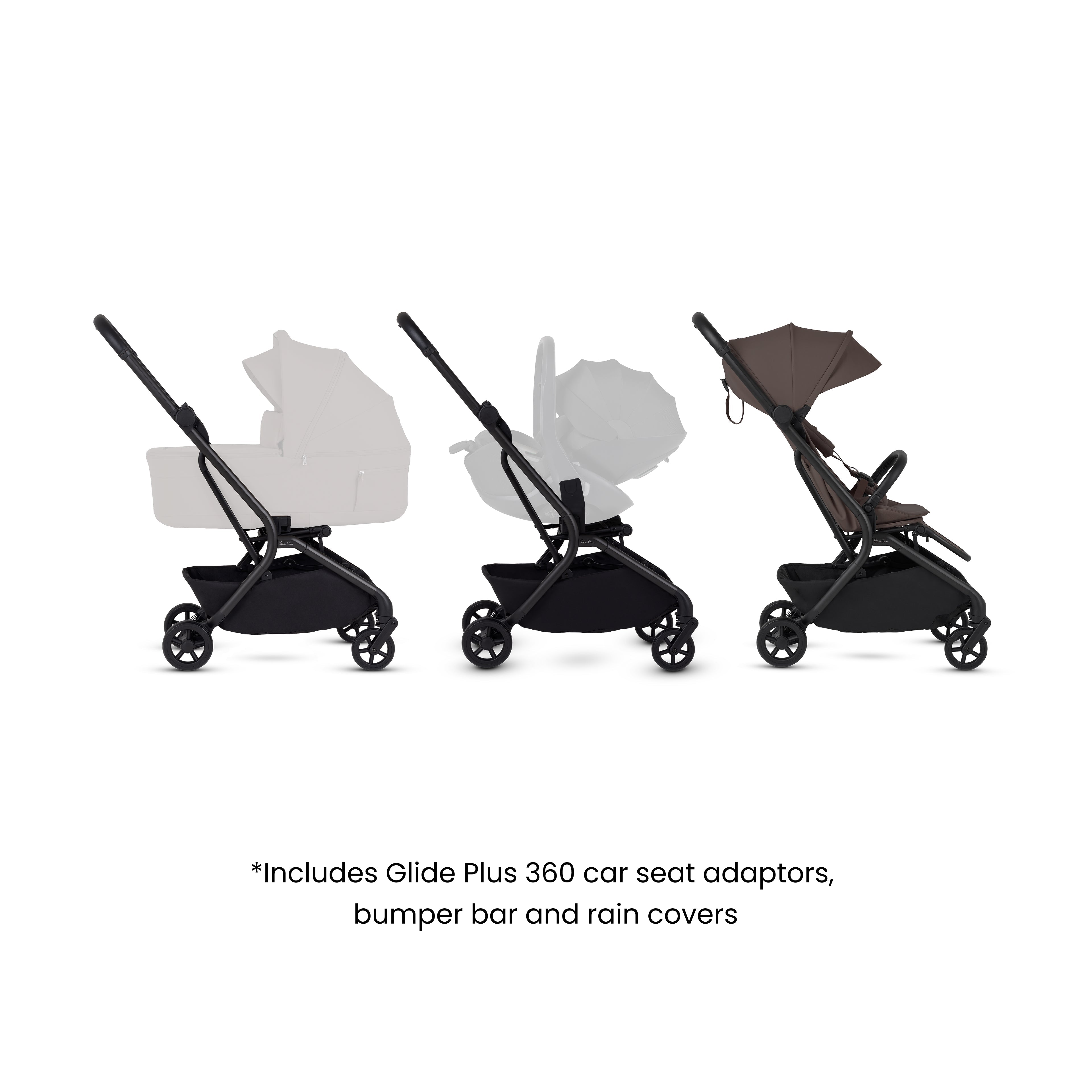 Nia Chocolate Compact Travel Stroller