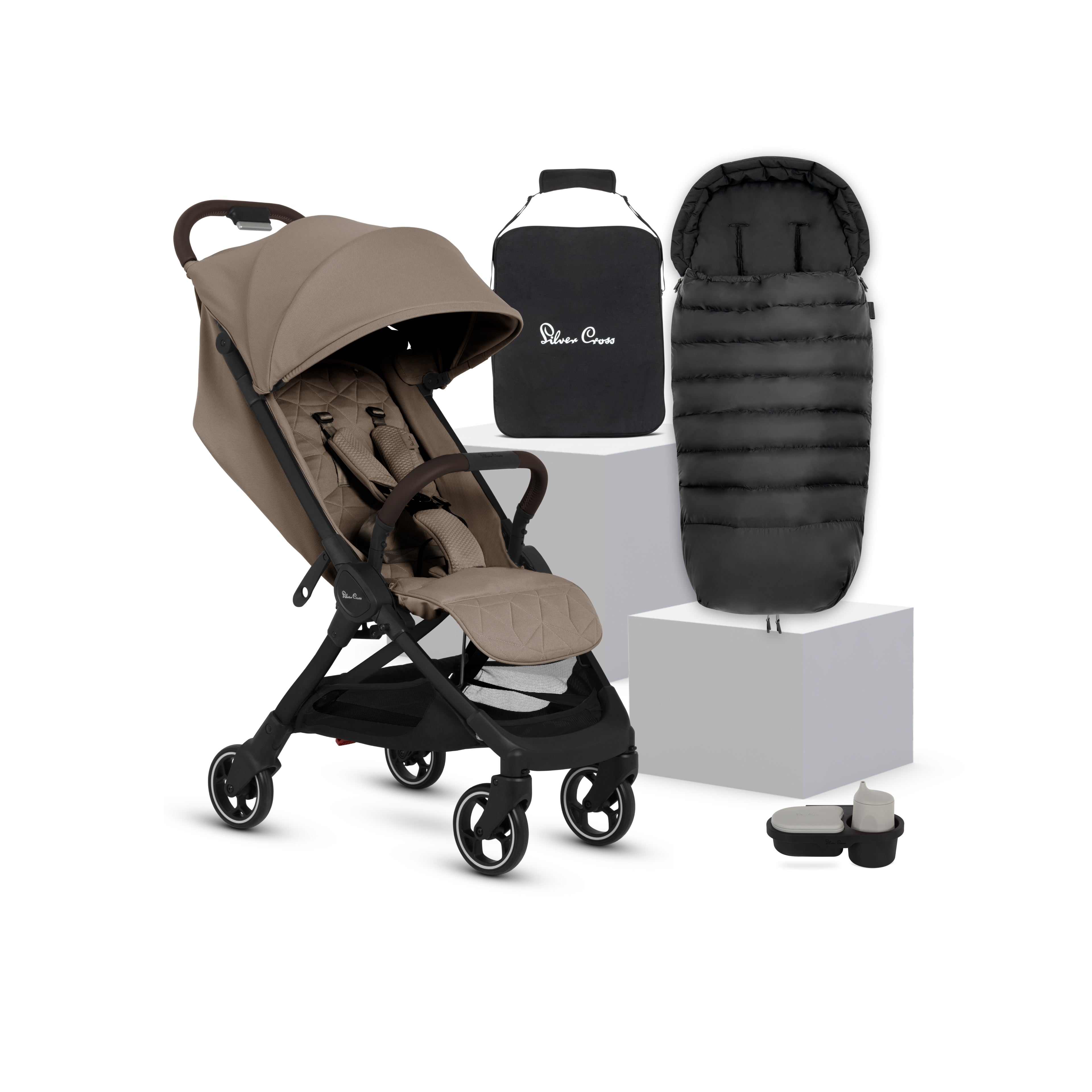 Clic 2 Cobble Stroller & Accessory Bundle (5 Piece)