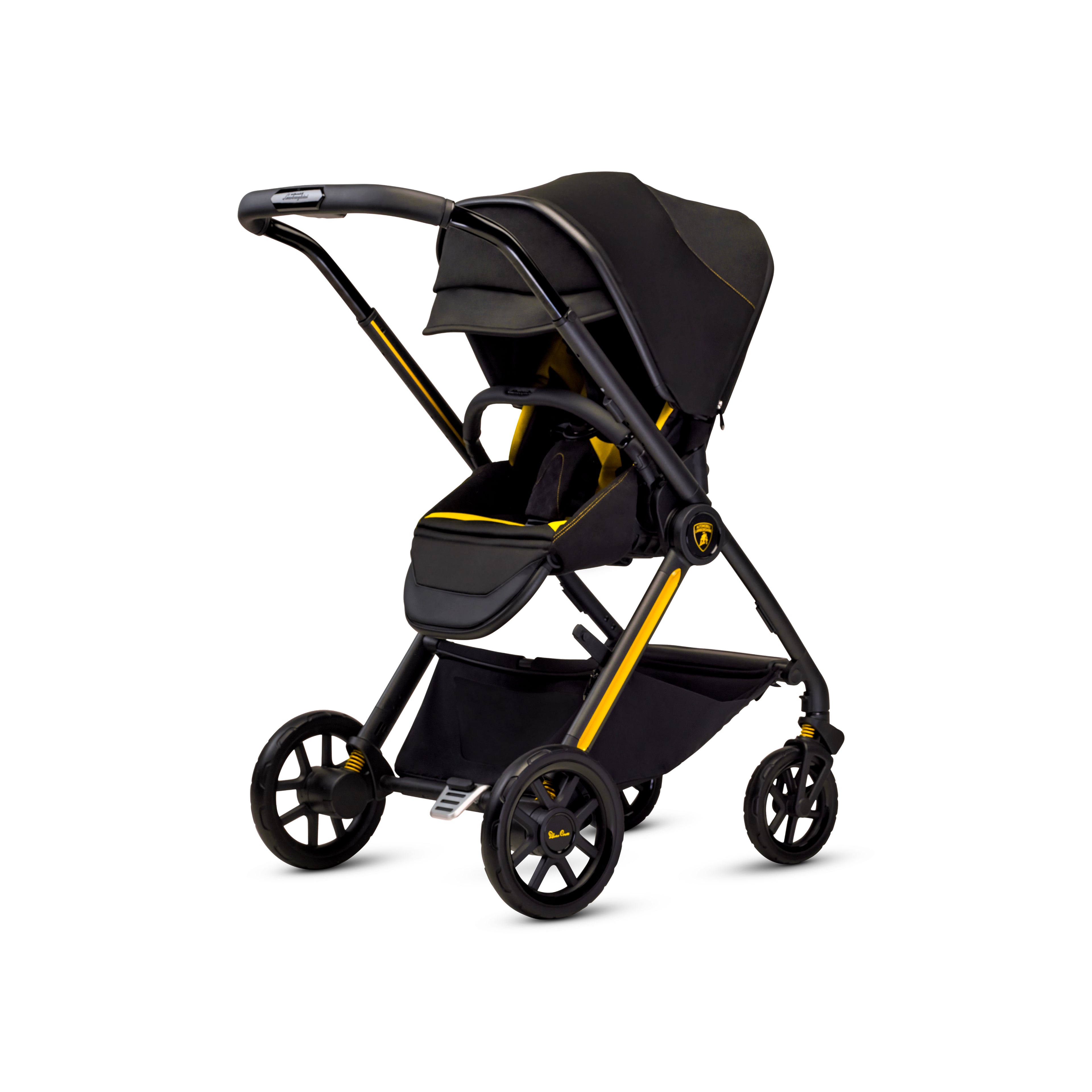 Silver Cross x Automobili Lamborghini Reef AL Giallo Travel System Accessory Bundle