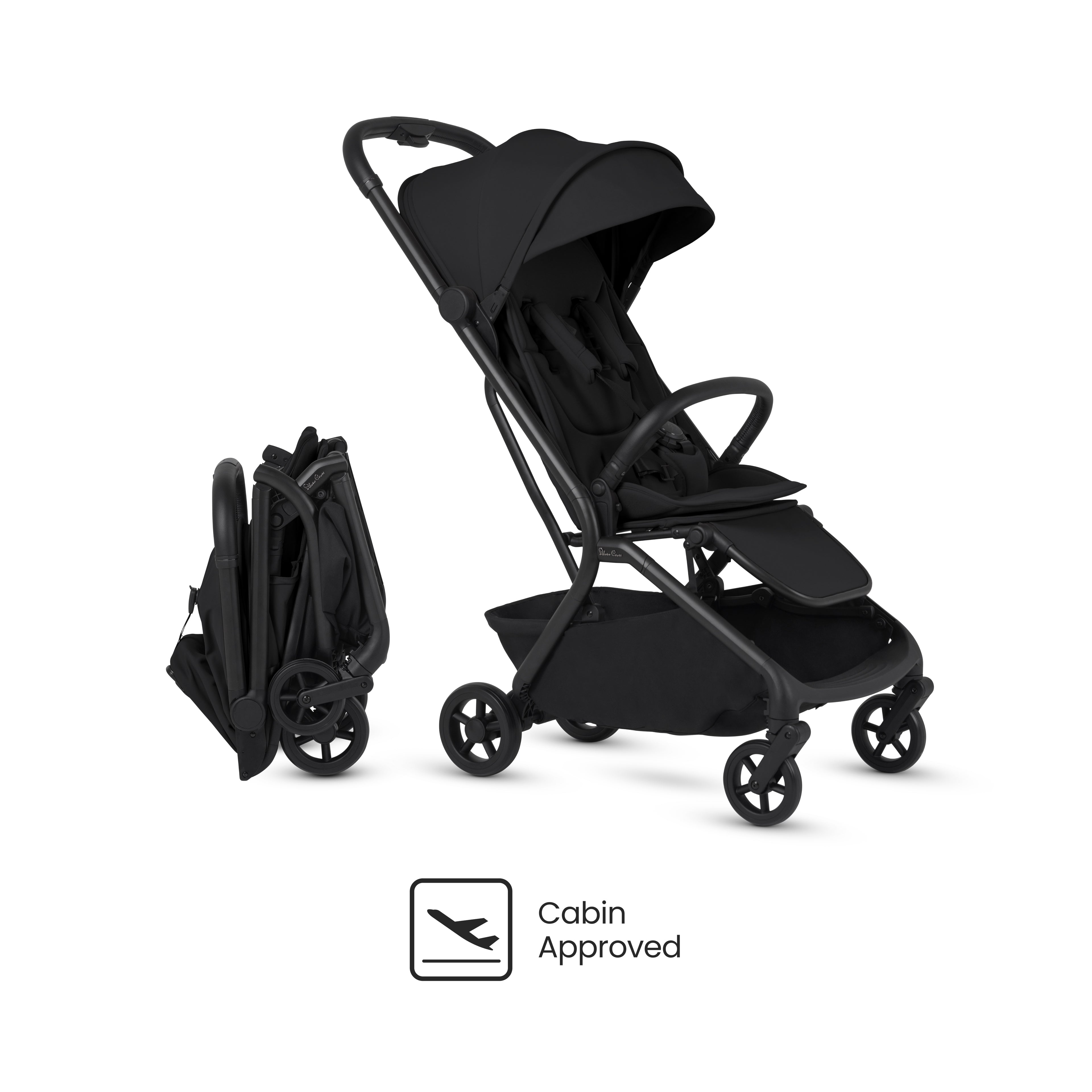 Nia Onyx Compact Travel Stroller with Carrycot (6 Piece)