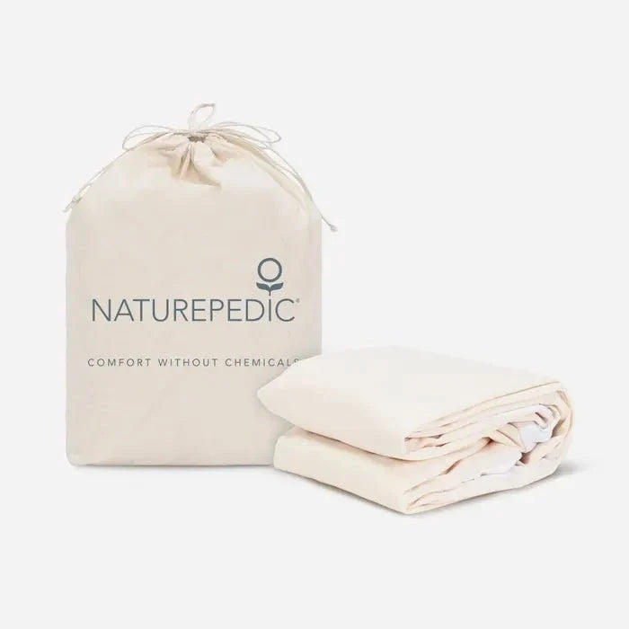 Naturepedic Organic Waterproof Kids Mattress Protector Pad - Full