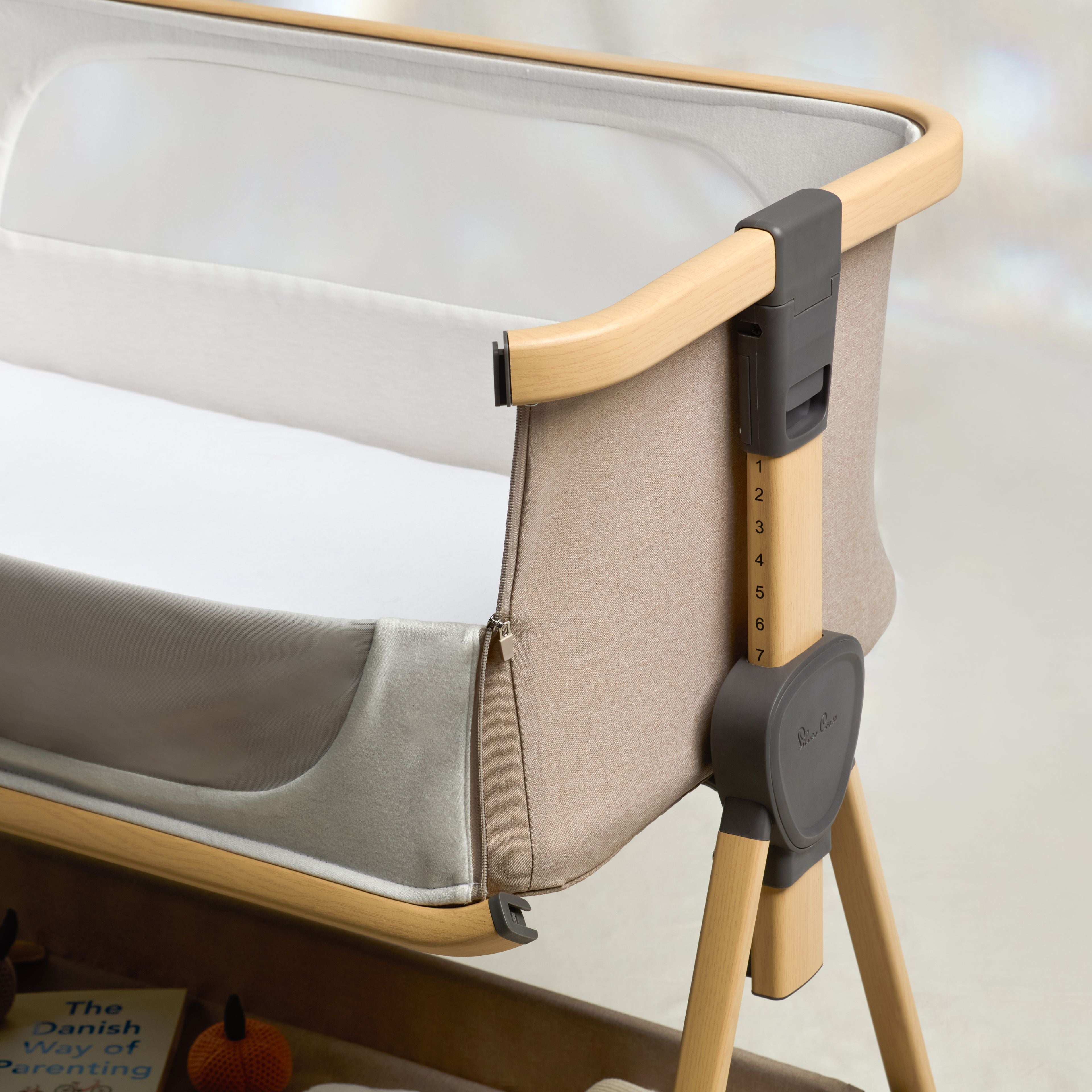 Bromley Oak 2 Piece Nursery Room Set With Mattress & Bedside Crib