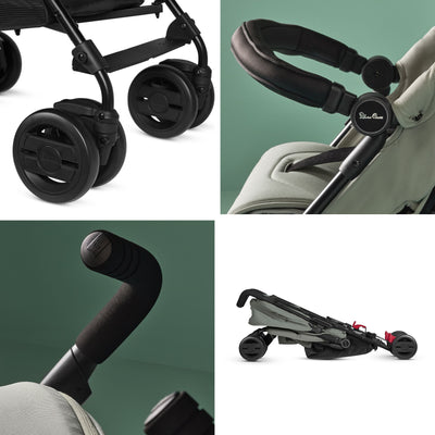 Pop 2 Sage Stroller & Footmuff Bundle (4 piece)