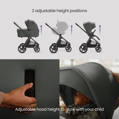 Cove 2 Pewter Travel System Accessory Bundle (8 piece)