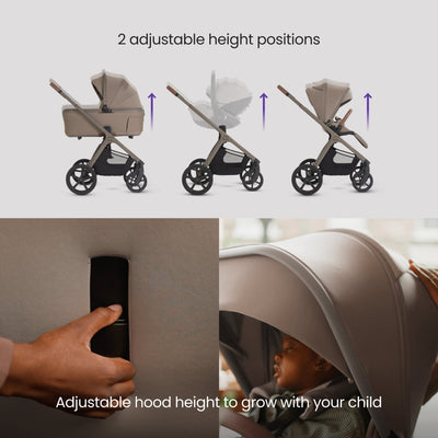Cove 2 Champagne Travel System Accessory Bundle (8 piece)