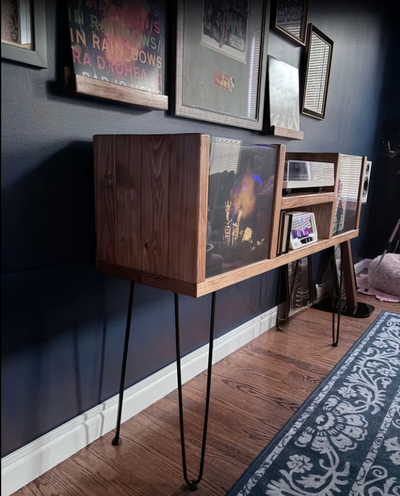 Flip-Thru "Dropped" Vinyl Record Storage