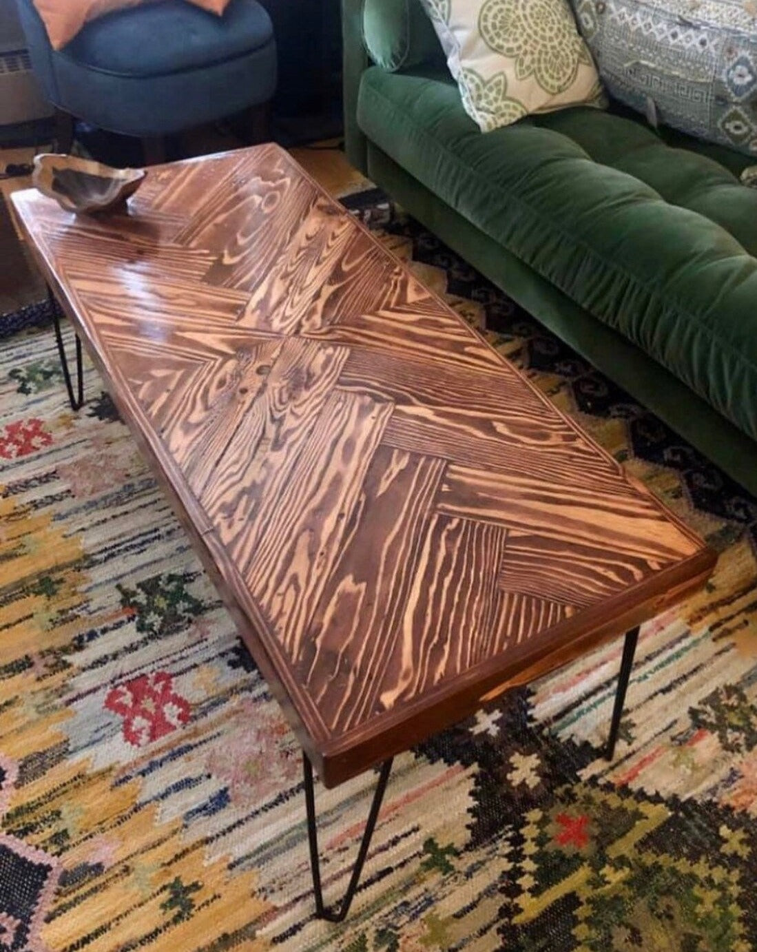 Starburst Pattern Coffee Table