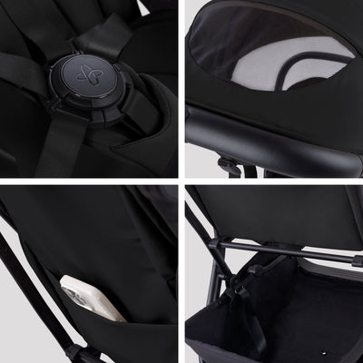 Nia Onyx Compact Travel Stroller