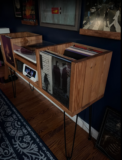 Flip-Thru "Dropped" Vinyl Record Storage