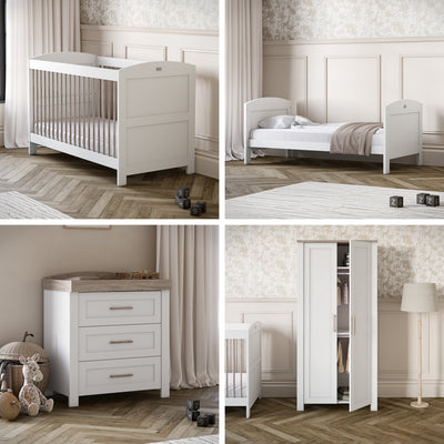 Valencia 4 Piece Nursery Room Set With Mattress