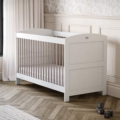 Valencia 3 Piece Nursery Set Convertible Cot to Toddler Bed, Dresser & Wardrobe