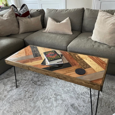Dark Herringbone Coffee Table