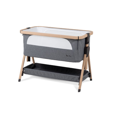 Lunar Bedside Crib Whisper Grey