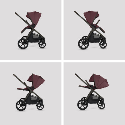 Cove Damson Travel System Ultimate 360 Infant Carrier Bundle (10 piece)