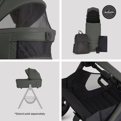 Cove 2 Pewter Travel System Ultimate 360 Family Car Seat Iconic Black Bundle (11 piece)
