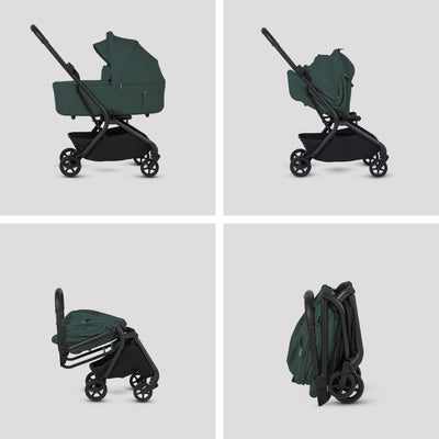 Nia Conifer Compact Travel Stroller with Carrycot (6 Piece)