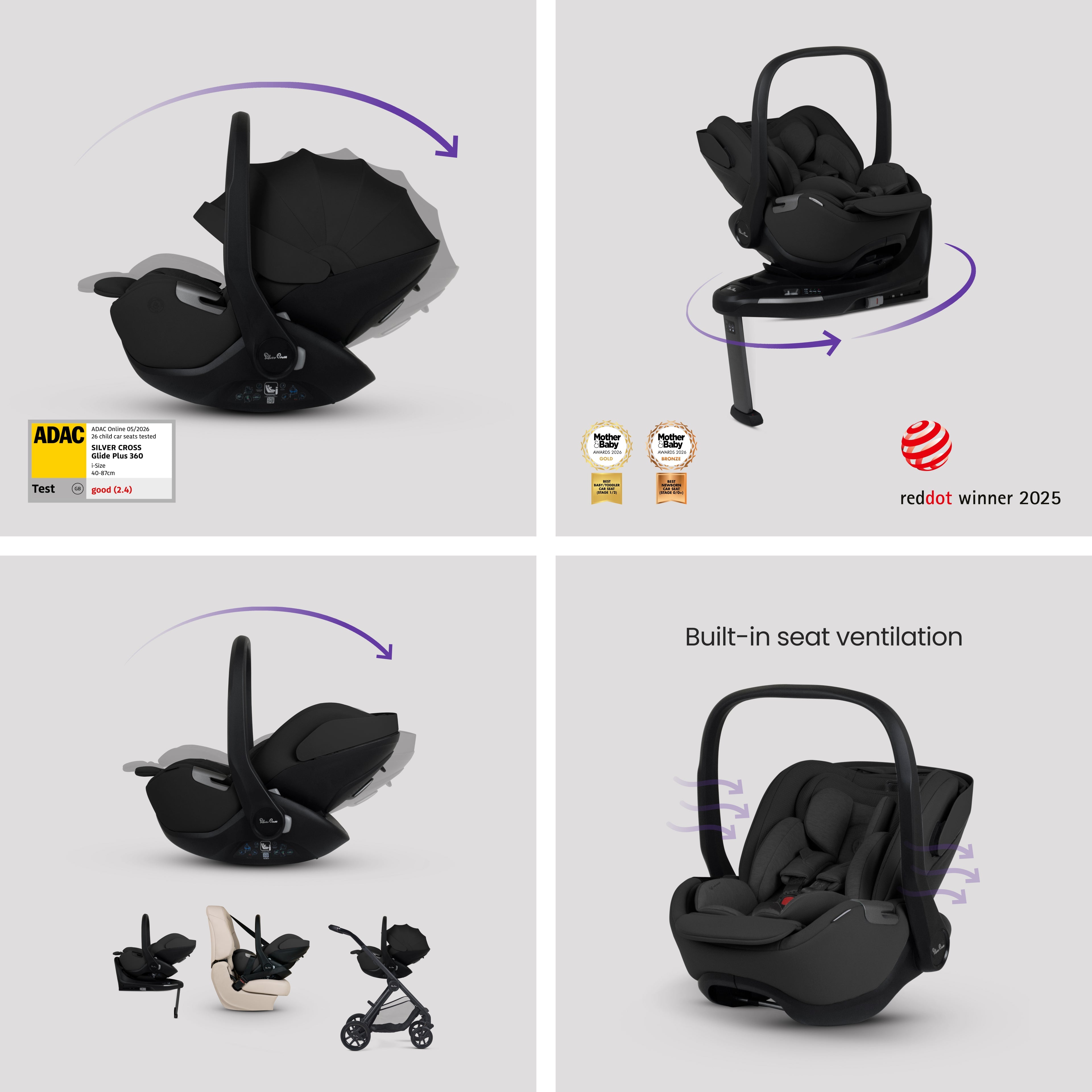 Reef 2 Mocha Travel System Ultimate Baby Bundle (14 piece)