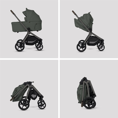 Breez Pewter Travel System Ultimate 360 Infant Carrier Bundle (12 piece)