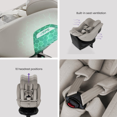 Approach Plus 360 Car Seat Natural Taupe & Base Plus 360