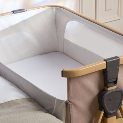 Lunar Bedside Crib Oatmeal