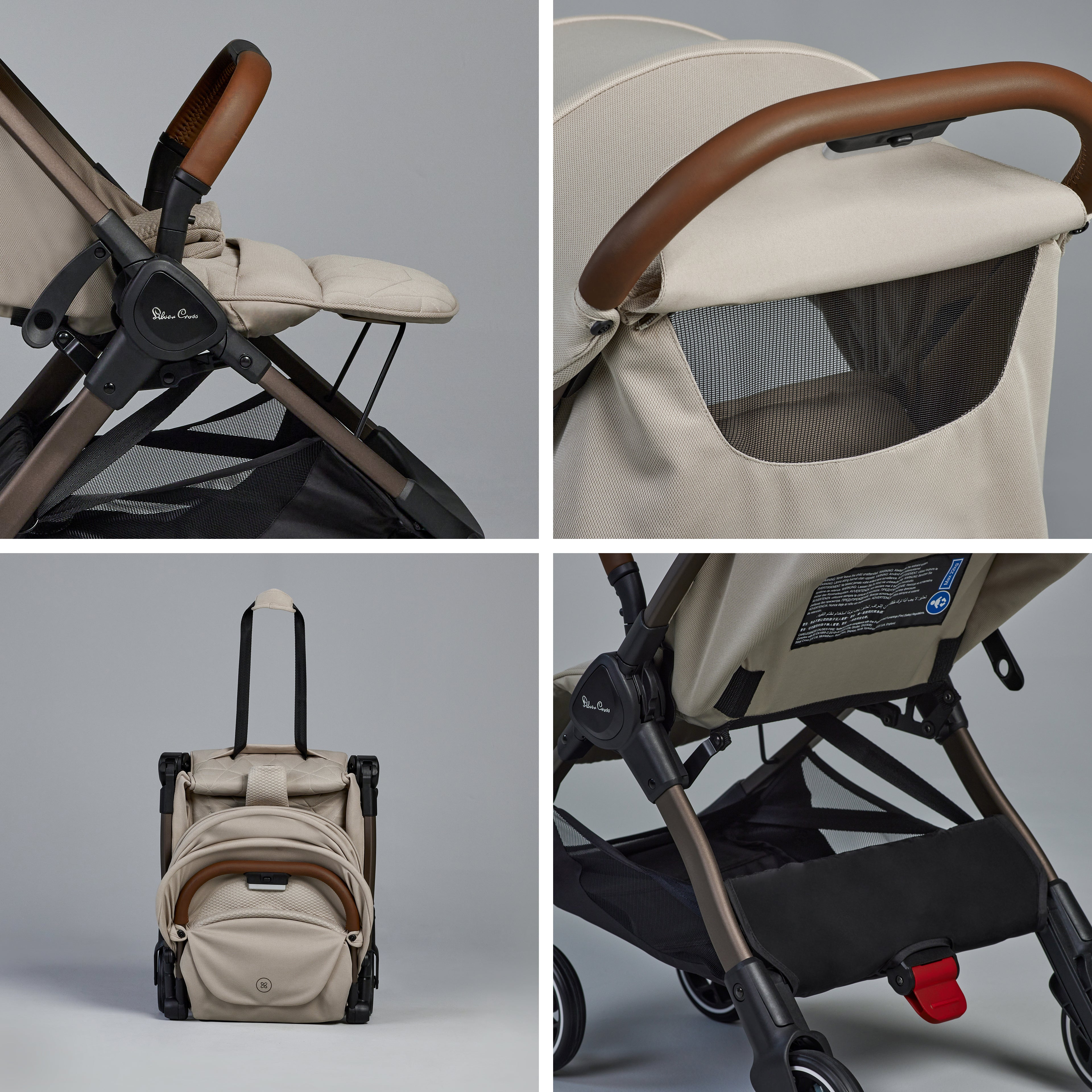 Clic 2 Latte Stroller & Accessory Bundle (5 Piece)