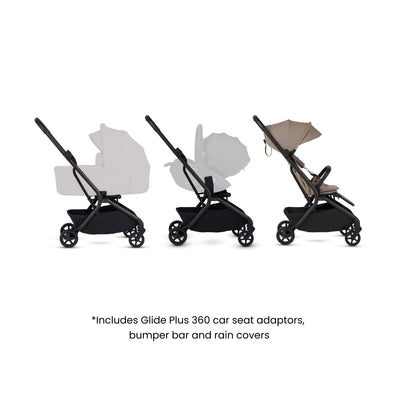 Nia Champagne Compact Travel Stroller