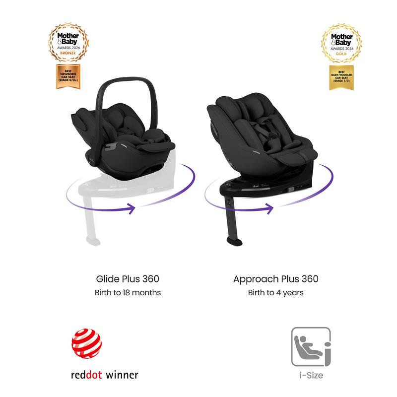 Cove Damson Travel System Ultimate 360 Family Car Seat Bundle (11 piece)