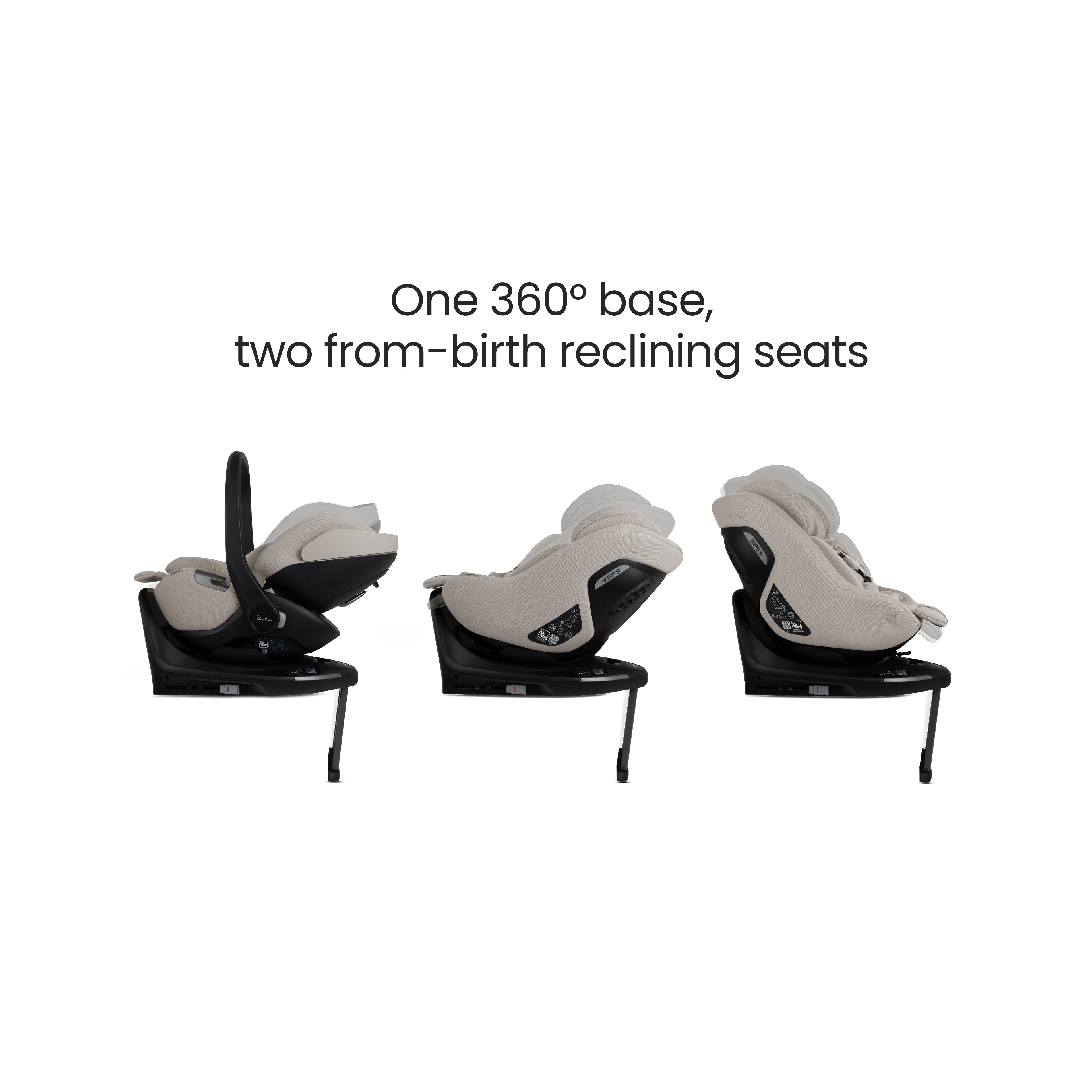 Plus 360 Family Car Seat Bundle Natural Taupe