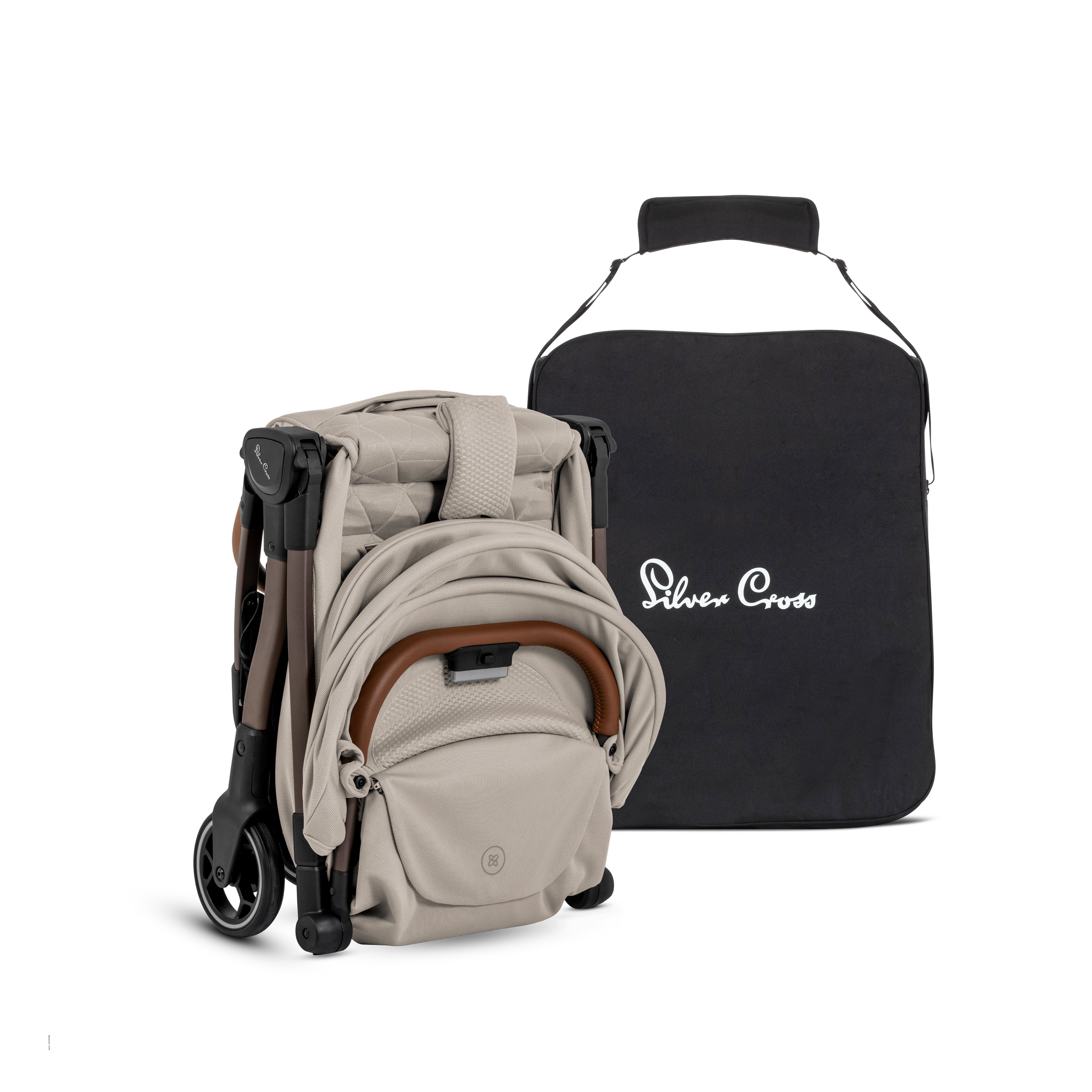 Clic 2 Latte Stroller & Accessory Bundle (5 Piece)