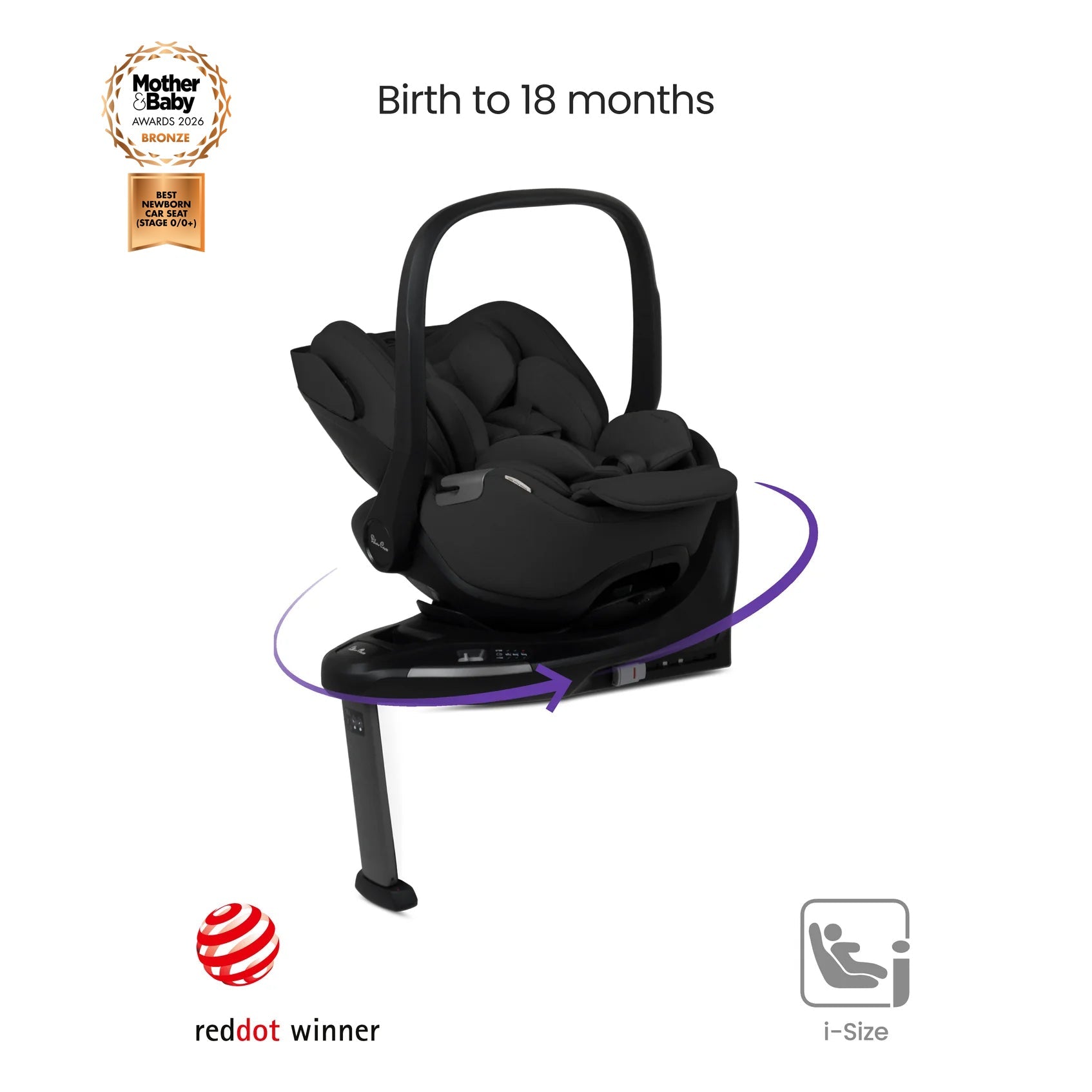 Silver Cross x Automobili Lamborghini Reef AL Arancio Travel System Ultimate 360 Infant Carrier Bundle (11 piece)