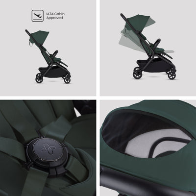 Nia Conifer Compact Travel System with Accessory Pack (12 Piece)