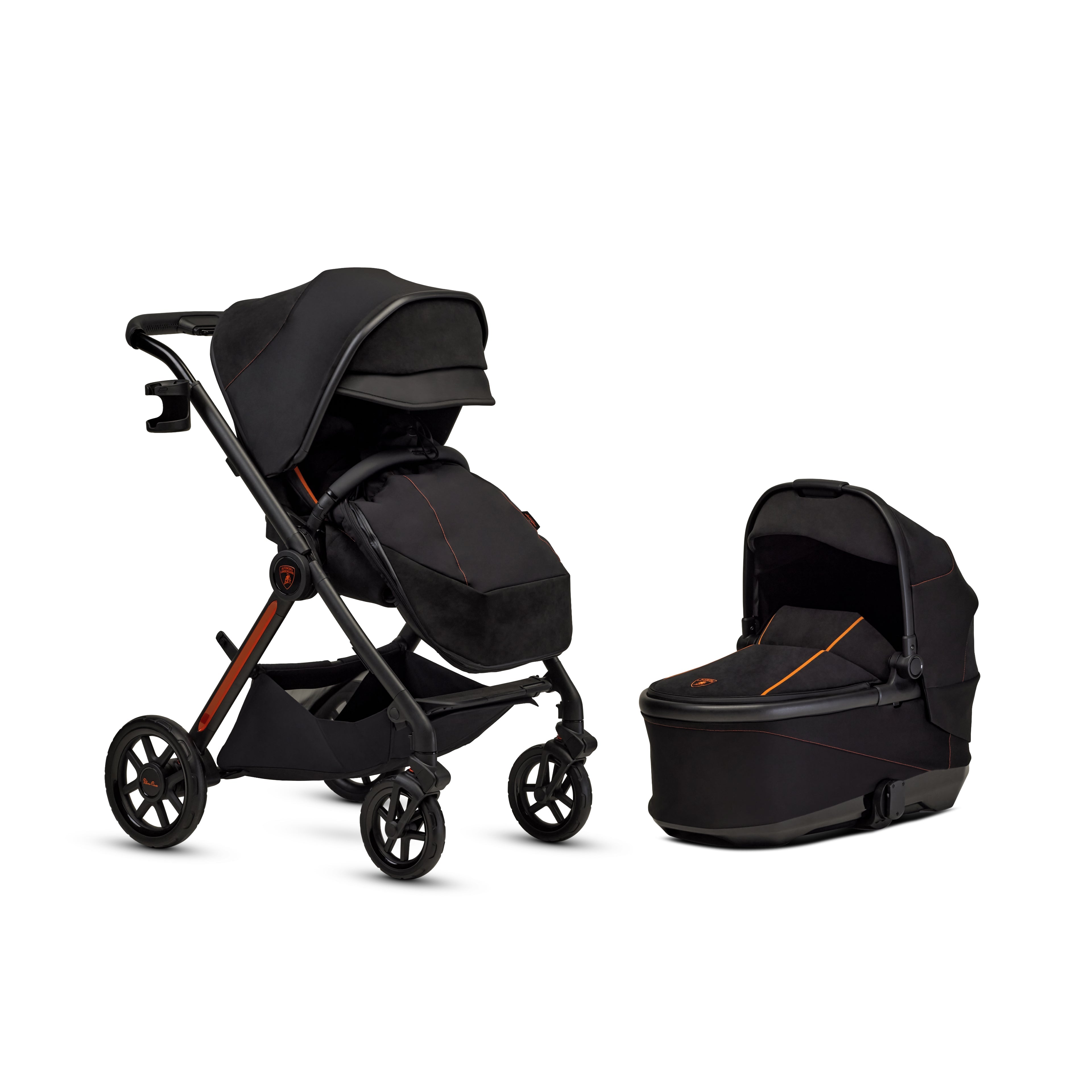 Silver Cross x Automobili Lamborghini Reef AL Arancio Travel System Ultimate 360 Family Car Seat Bundle (12 piece)