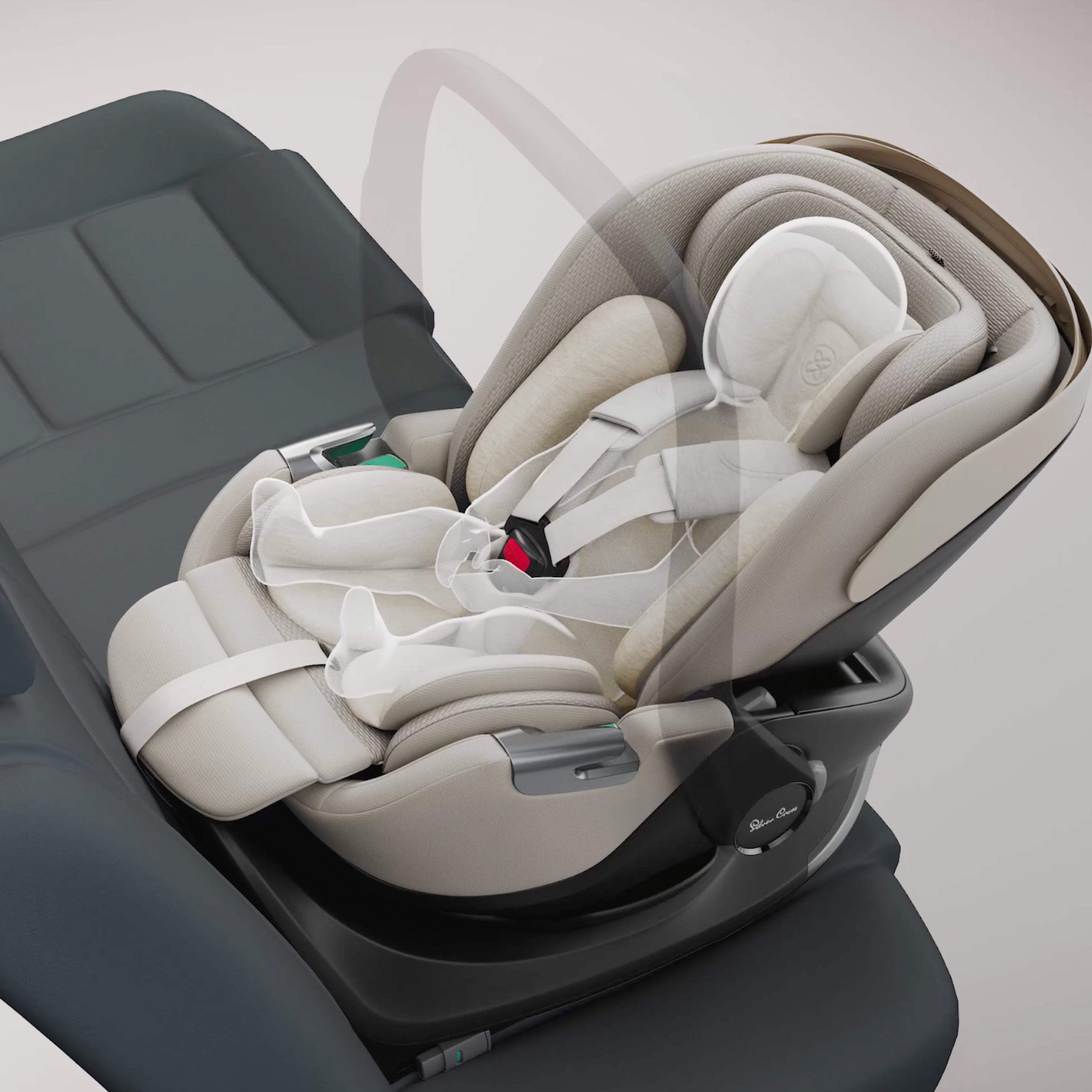 Glide Plus 360 Infant Car Seat Natural Taupe & Base Plus 360