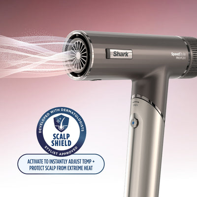 Shark SpeedStyle Pro Flex 4-In-1 High-Velocity Hair Dryer Mocha/Silver